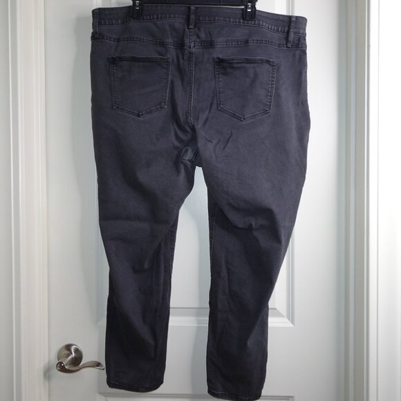 Ava & Viv Black Skinny Jeans Plus Size 20 - Picture 3 of 6